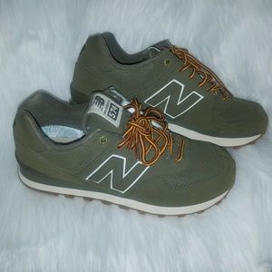 Army Green New Balance Sneakers